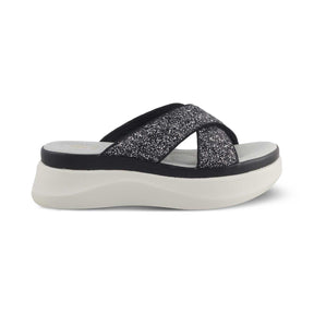 The Tonned Black Women's Dress Wedge Sandals Tresmode - Tresmode