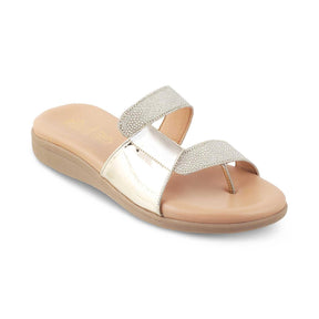 The Baf Gold Women's Dress Flats Tresmode - Tresmode