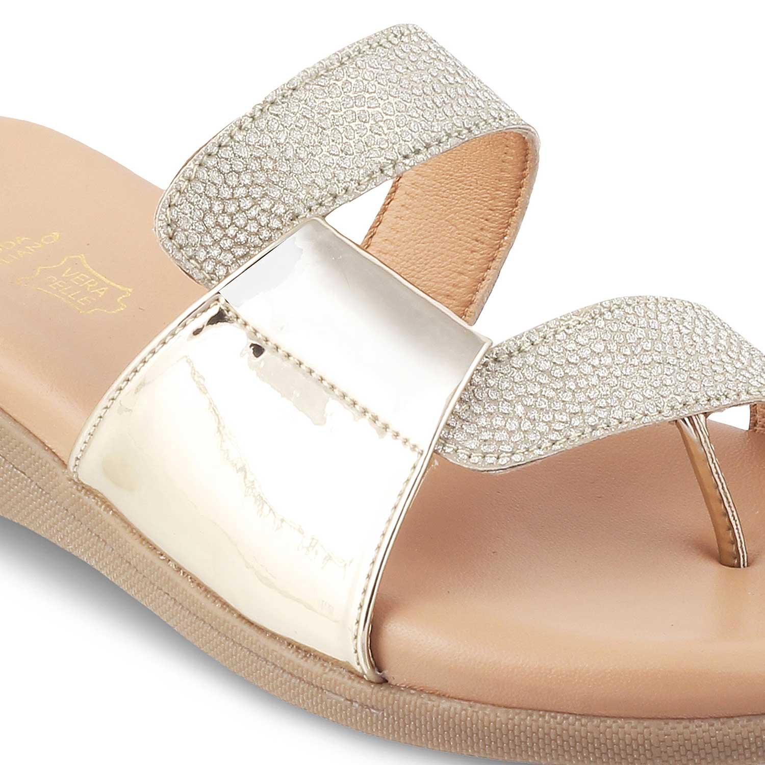 Buy Gold Women's Flats - The Bafila Gold | Tresmode Buy Gold Women's Flats - The Bafila Gold | Tresmode