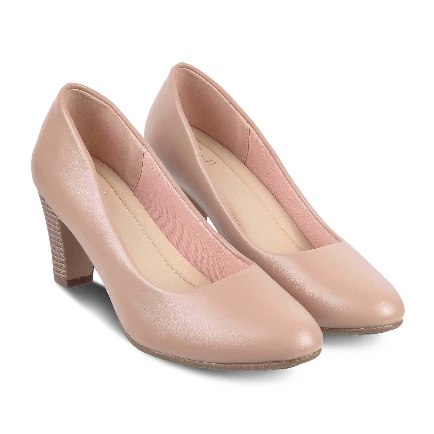 The Bignani-2 Pink Women's Dress Heel Pumps Tresmode - Tresmode