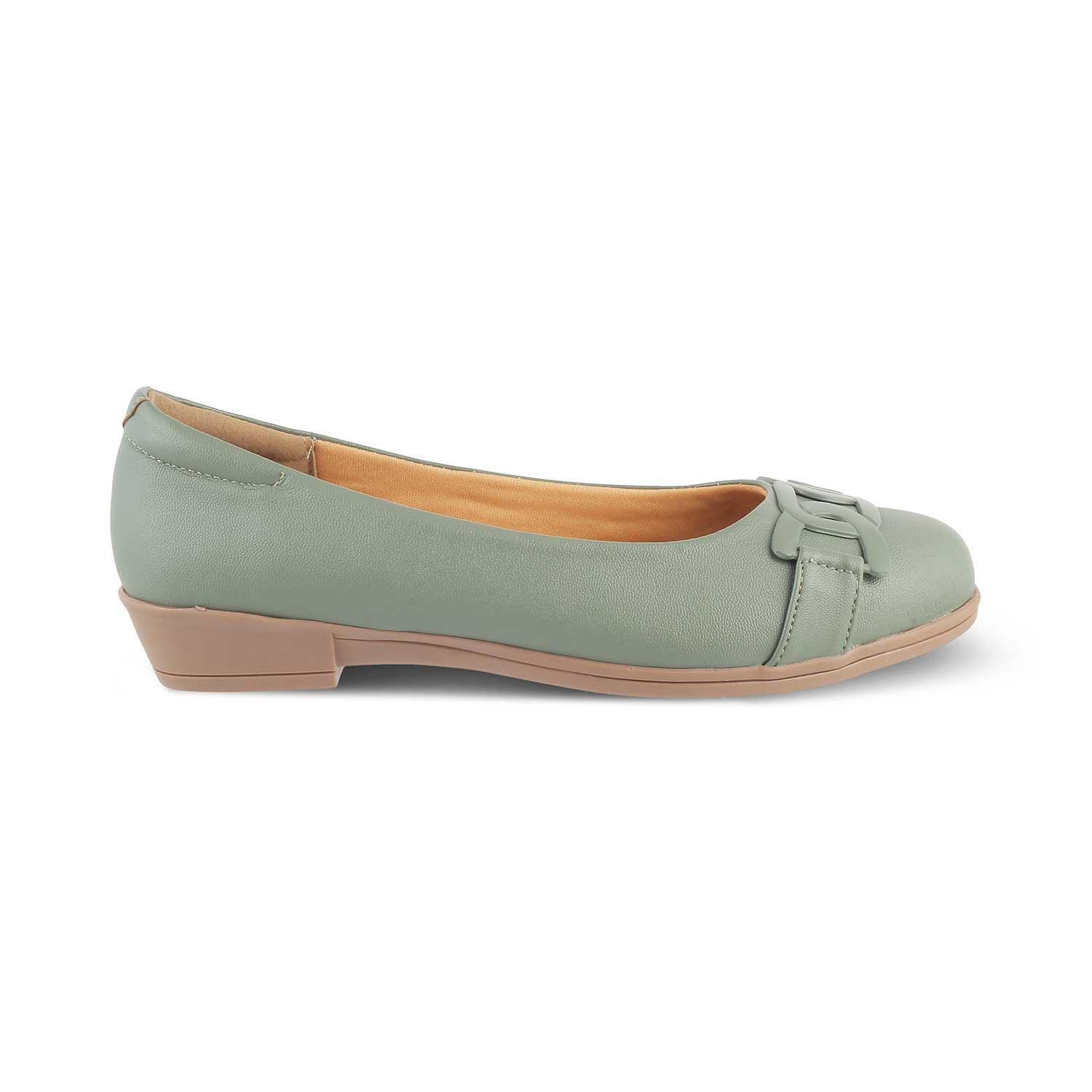 Buy Green Women's Ballerinas The Bolingo Green Tresmode