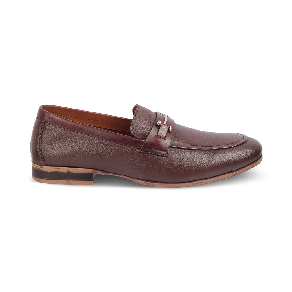 Tresmode Camil Brown Men's Leather Driving Loafers