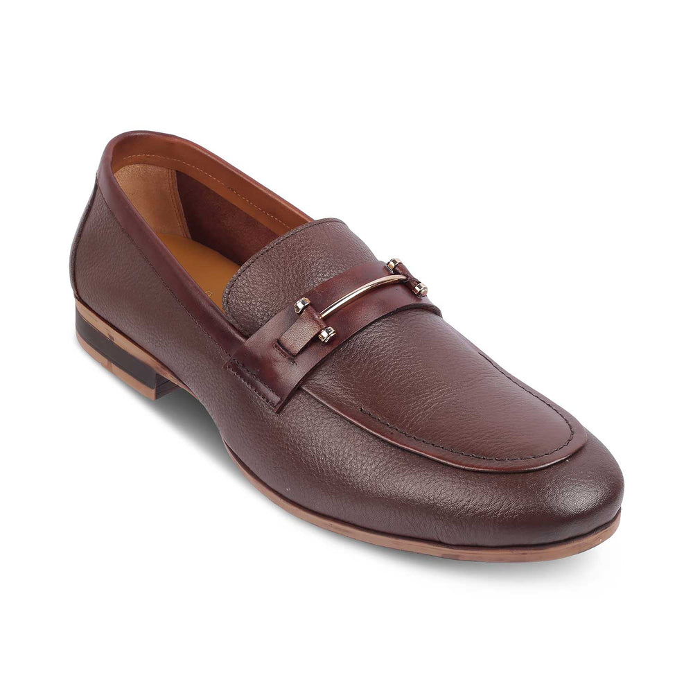 The Tumac Brown Men's Leather Loafers Tresmode
