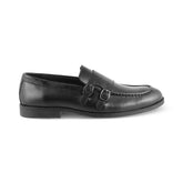 The Bon Black Men's Double Monk Shoes Tresmode - Tresmode