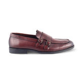 The Bon Brown Men's Double Monk Shoes Tresmode - Tresmode