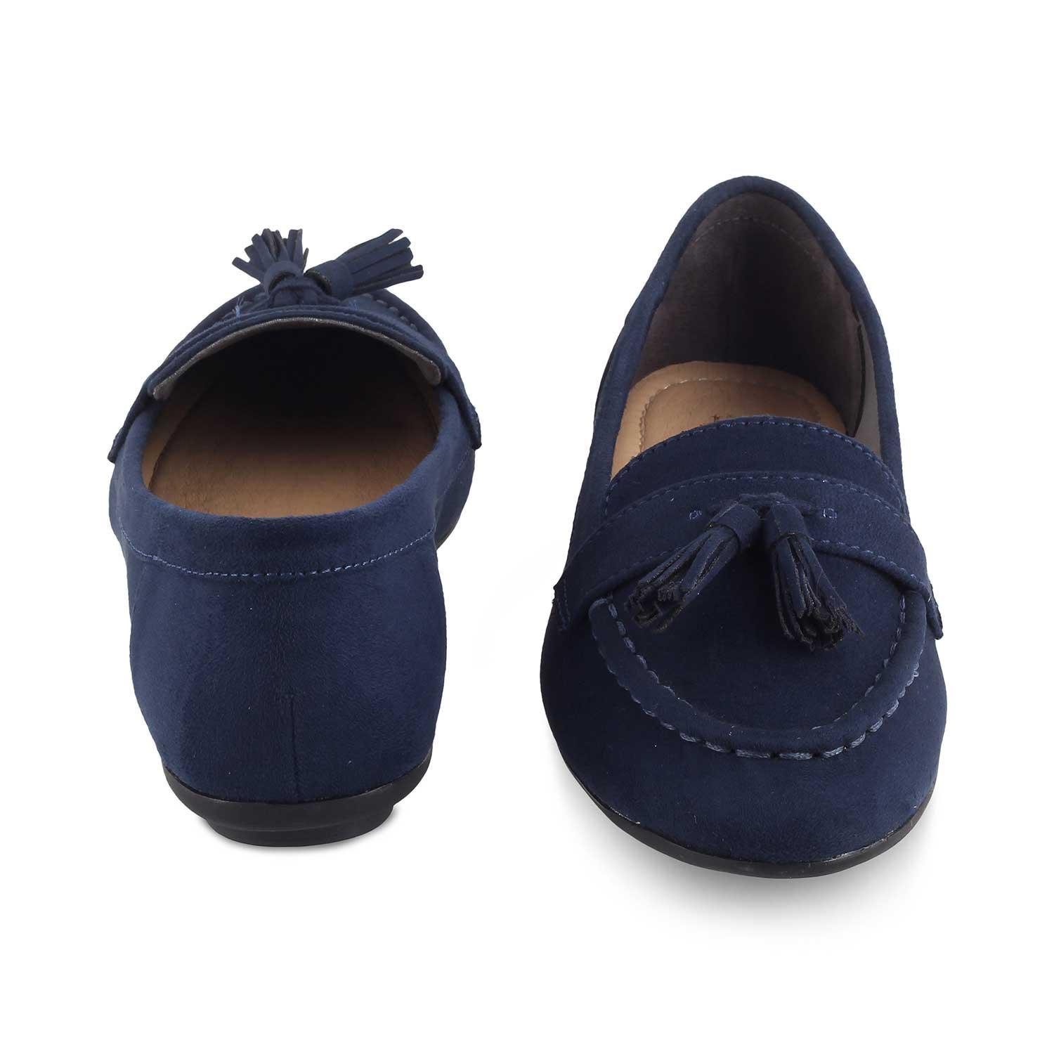 The Jonum Blue Women's Dress Tassel Loafers Tresmode - Tresmode