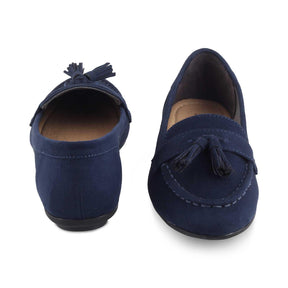 The Jonum Blue Women's Dress Tassel Loafers Tresmode - Tresmode
