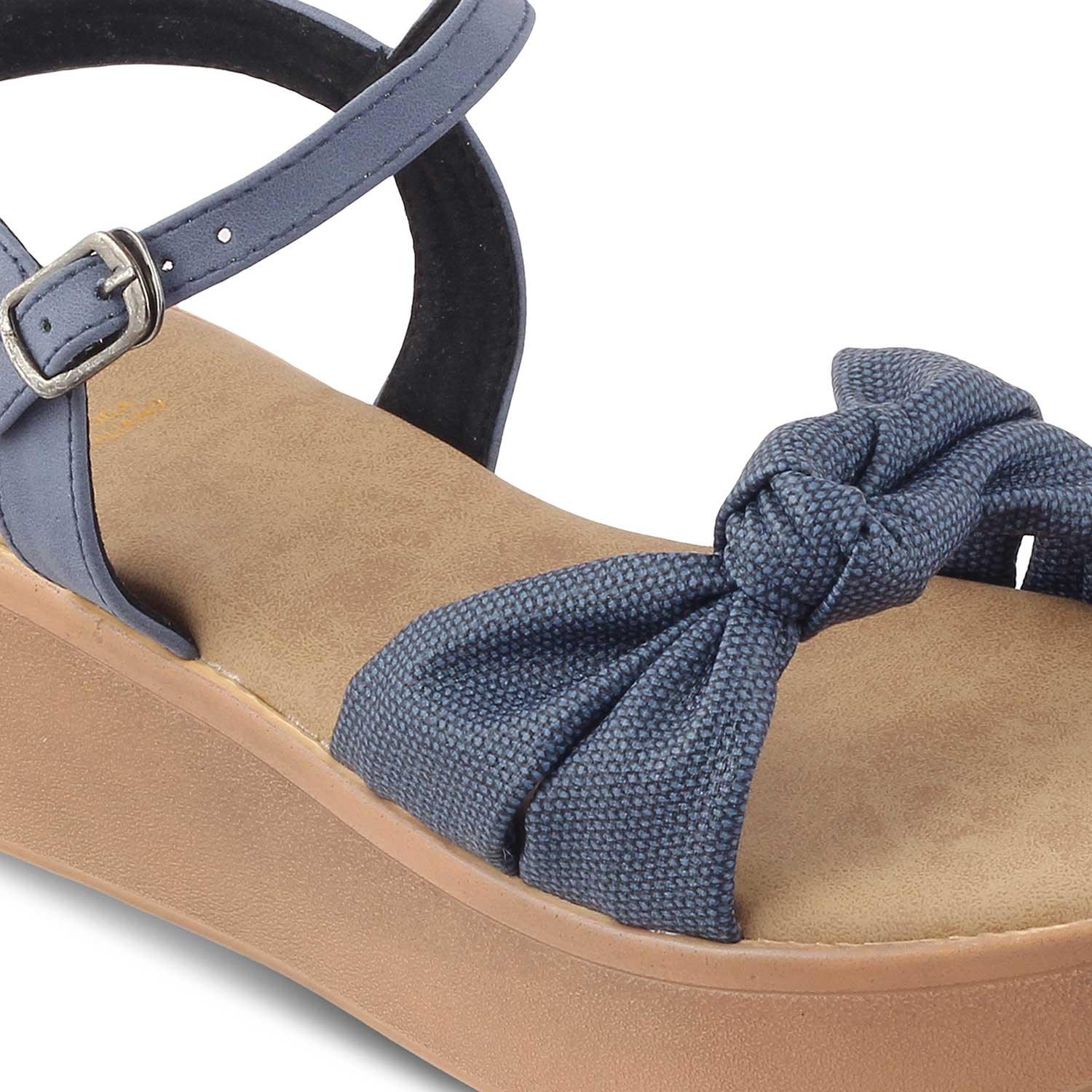 Buy Blue Women's Wedges The Brera Blue Tresmode