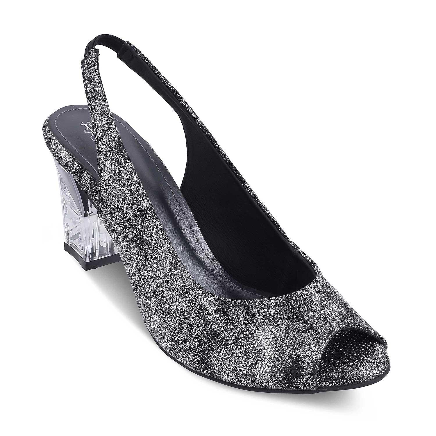 3月5日まで】jewelry bubble sandal 黒 ろうする 38(24cm)