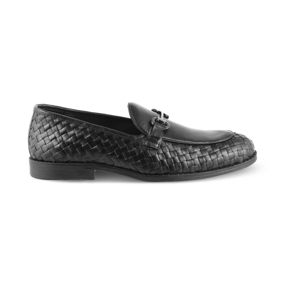 The Accademia Black Men's Leather Loafers Tresmode