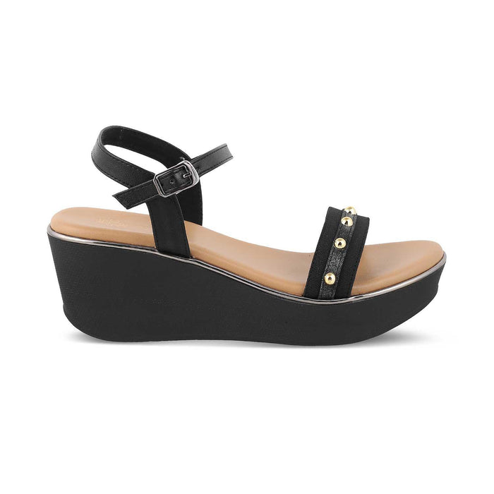 The Savvy Gold Women's Dress Wedge Sandals Tresmode