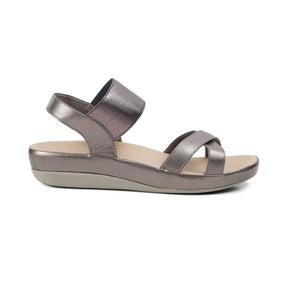 The Southee Pewter Women's Casual Wedge Sandals Tresmode