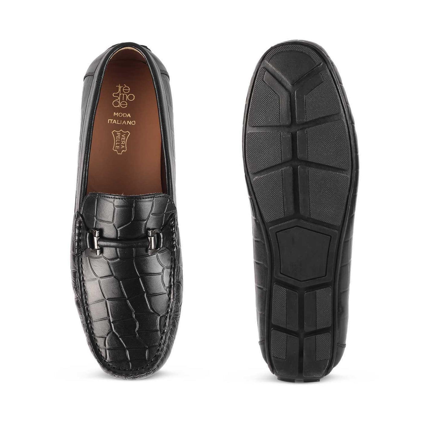 The Cecomf Brown Men's Leather Driving Loafers Tresmode