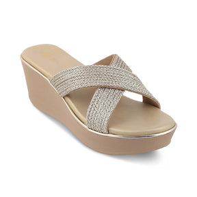 The Gia Gold Women's Dress Wedge Sandals Tresmode - Tresmode