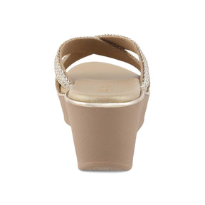 The Gia Gold Women's Dress Wedge Sandals Tresmode - Tresmode