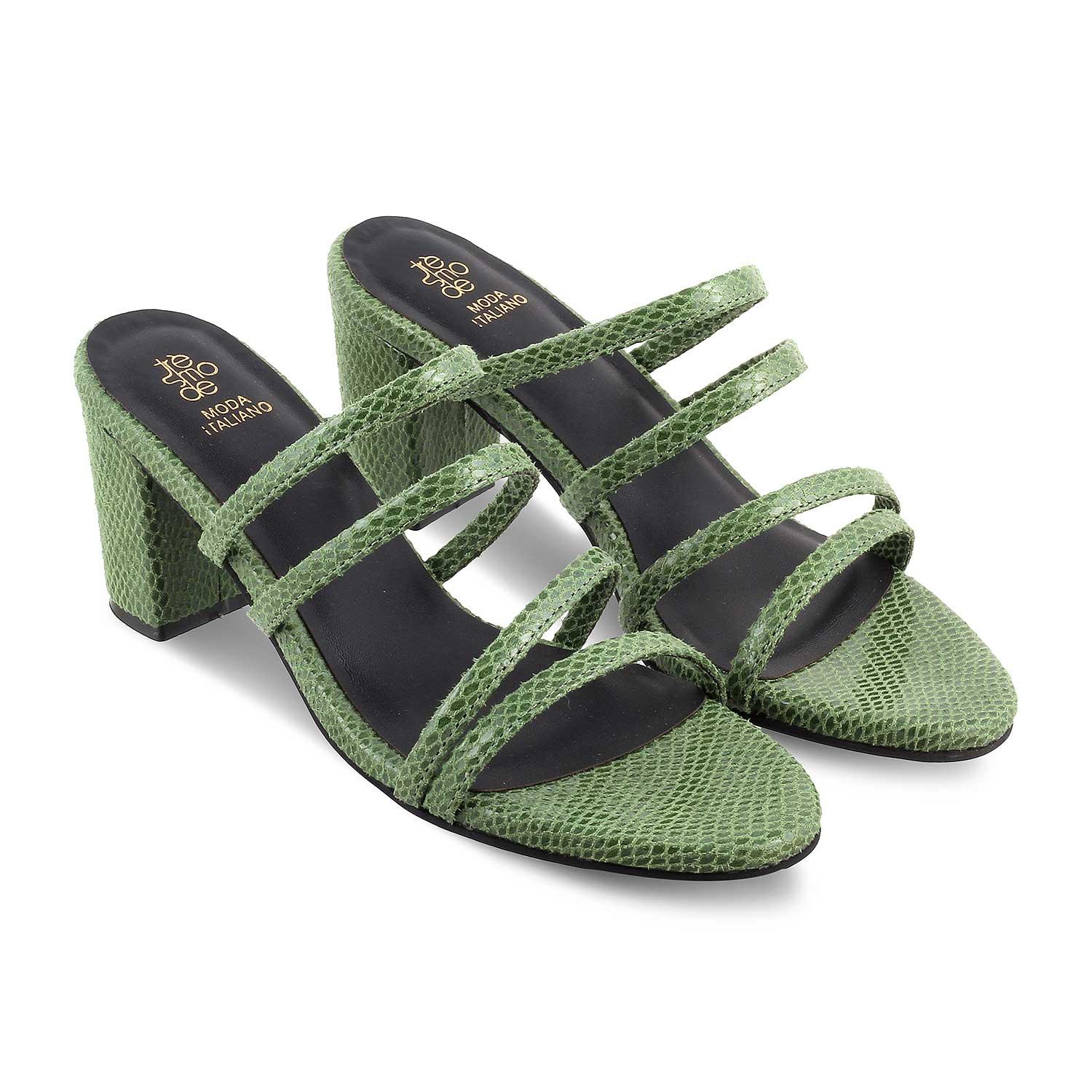 Buy Green Women's Sandals The Imulate Green Tresmode