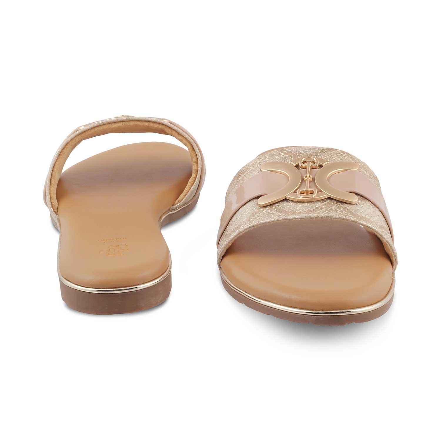 The Njoy Gold Women's Casual Flats Tresmode - Tresmode