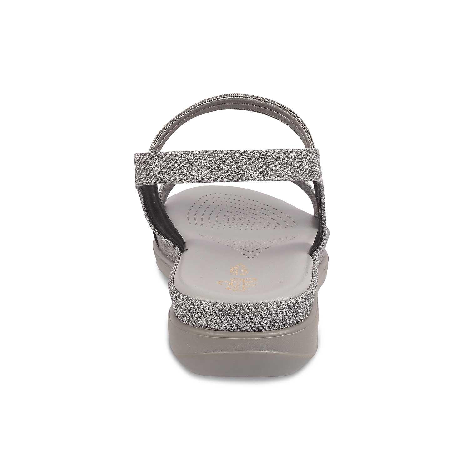 grey dress wedges The Linz Grey Women's Casual Wedge Sandals Tresmode 37