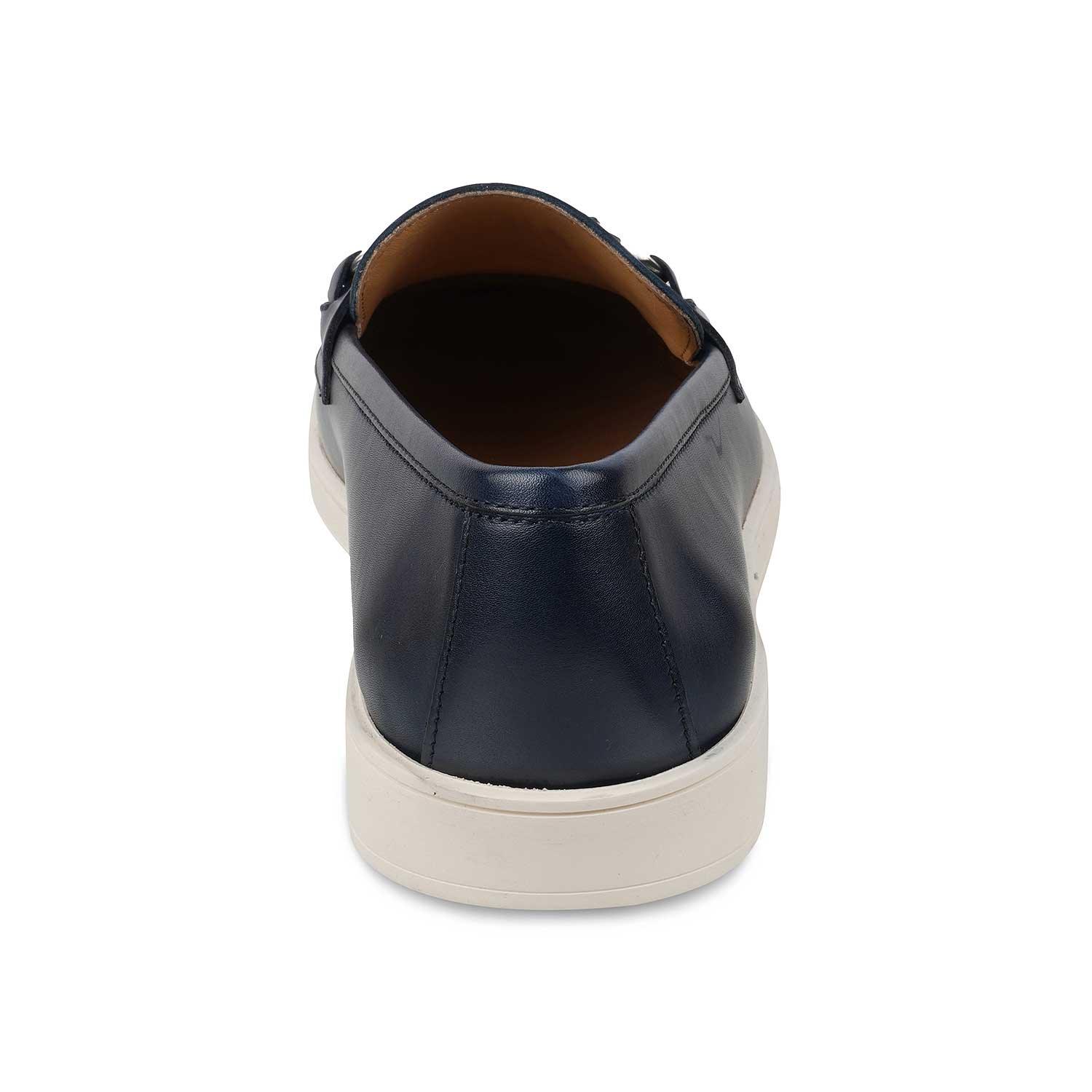 The Mamante Blue Men's Handcrafted Leather Loafers Tresmode - Tresmode
