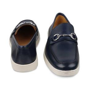 The Mamante Blue Men's Handcrafted Leather Loafers Tresmode - Tresmode
