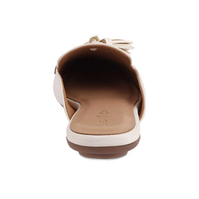 The Mas White Women's Dress Tassel Mules Tresmode - Tresmode