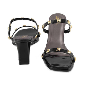 The Mag Black Women's Dress Block Heel Sandals Tresmode - Tresmode