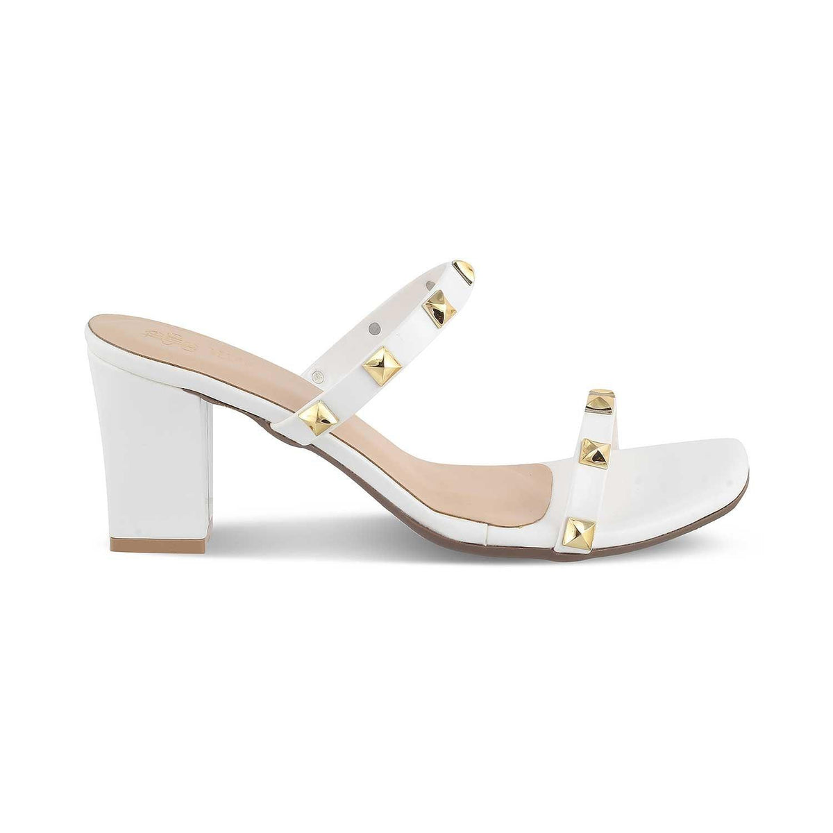 The Mag White Women's Dress Block Heel Sandals Tresmode - Tresmode