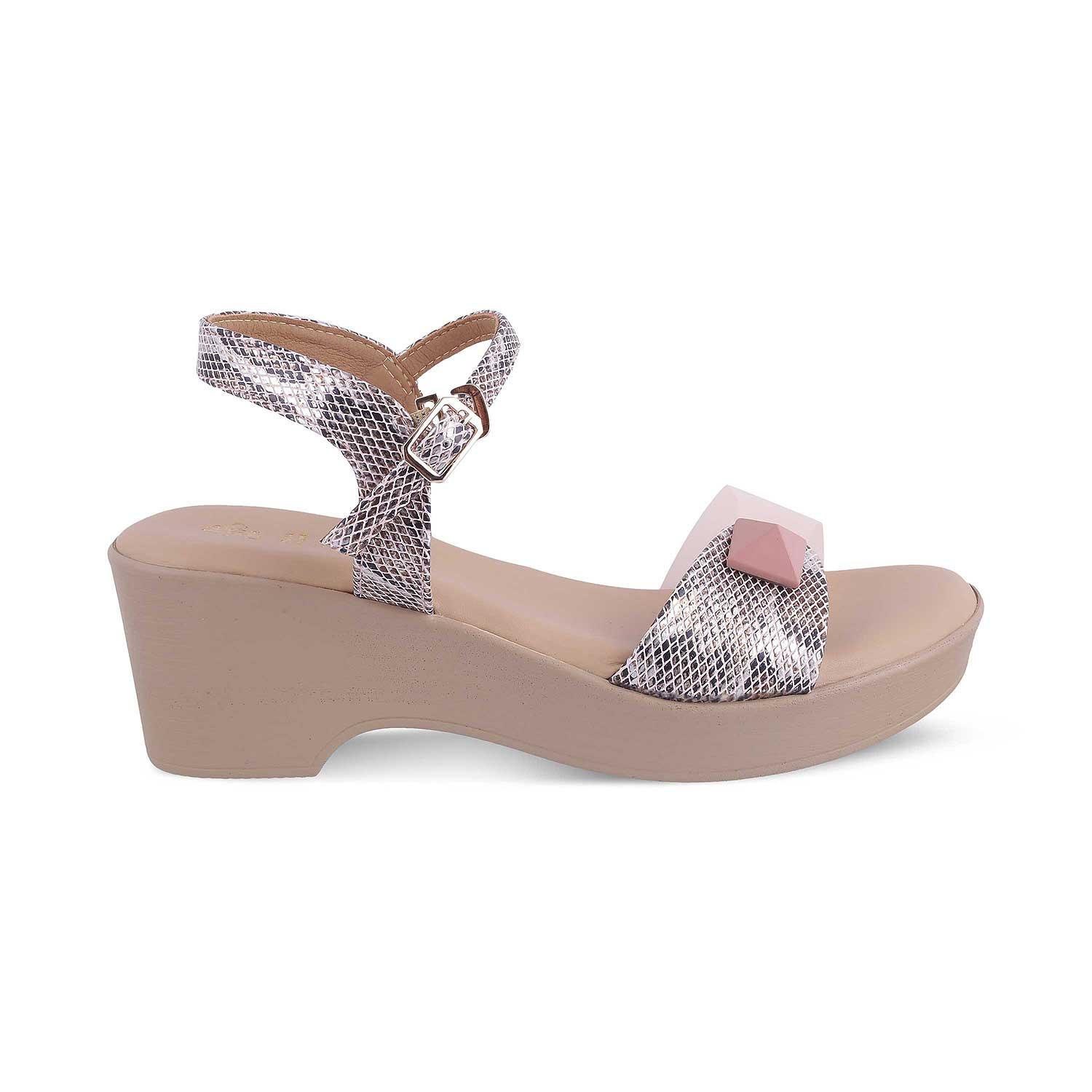 Buy Pink Women's Sandals The Python Pink Tresmode
