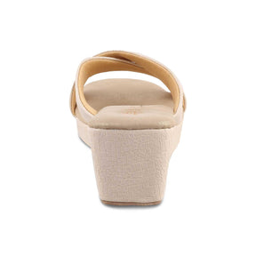 The Rew Beige Women's Dress Wedge Sandals Tresmode - Tresmode
