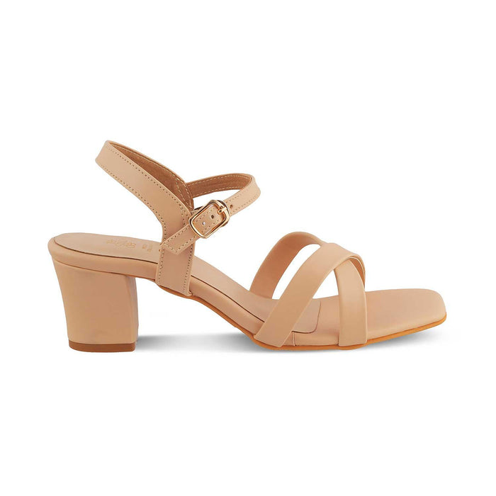 The Lory Beige Women's Casual Wedge Sandals Tresmode