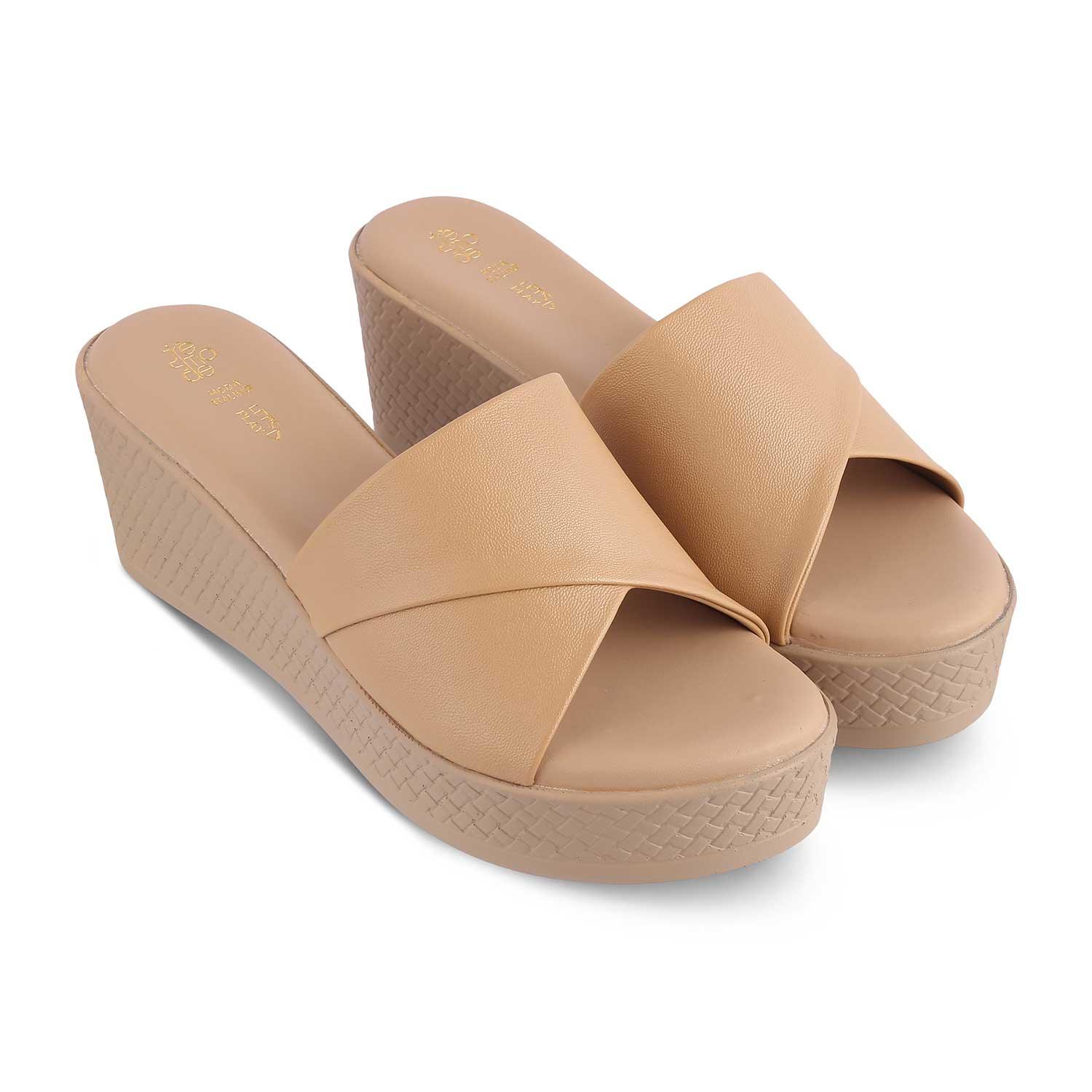 Buy Beige Women's Wedges The Sedge Beige Tresmode