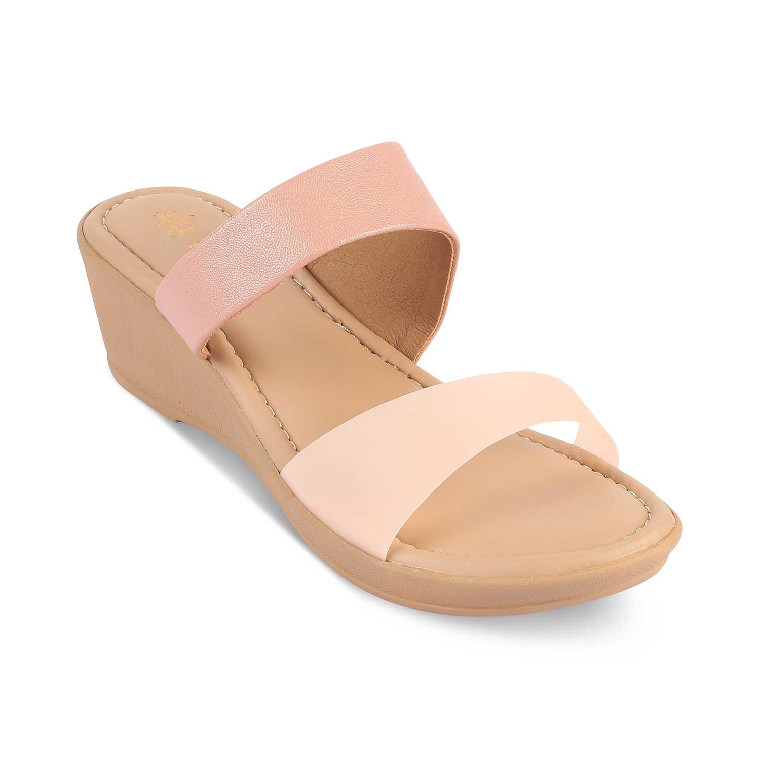 Lucie Wedge Sandal in Shocking Pink - Get great deals at ShoeDazzle