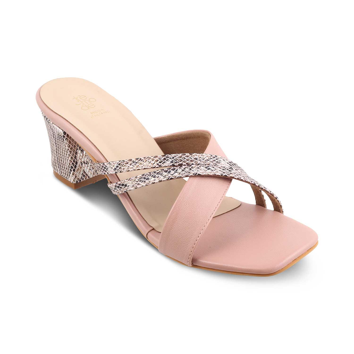 Buy Pink Women's Sandals The Stripblock Pink Tresmode