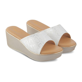 The Samantha White Women's Dress Wedge Sandals Tresmode - Tresmode