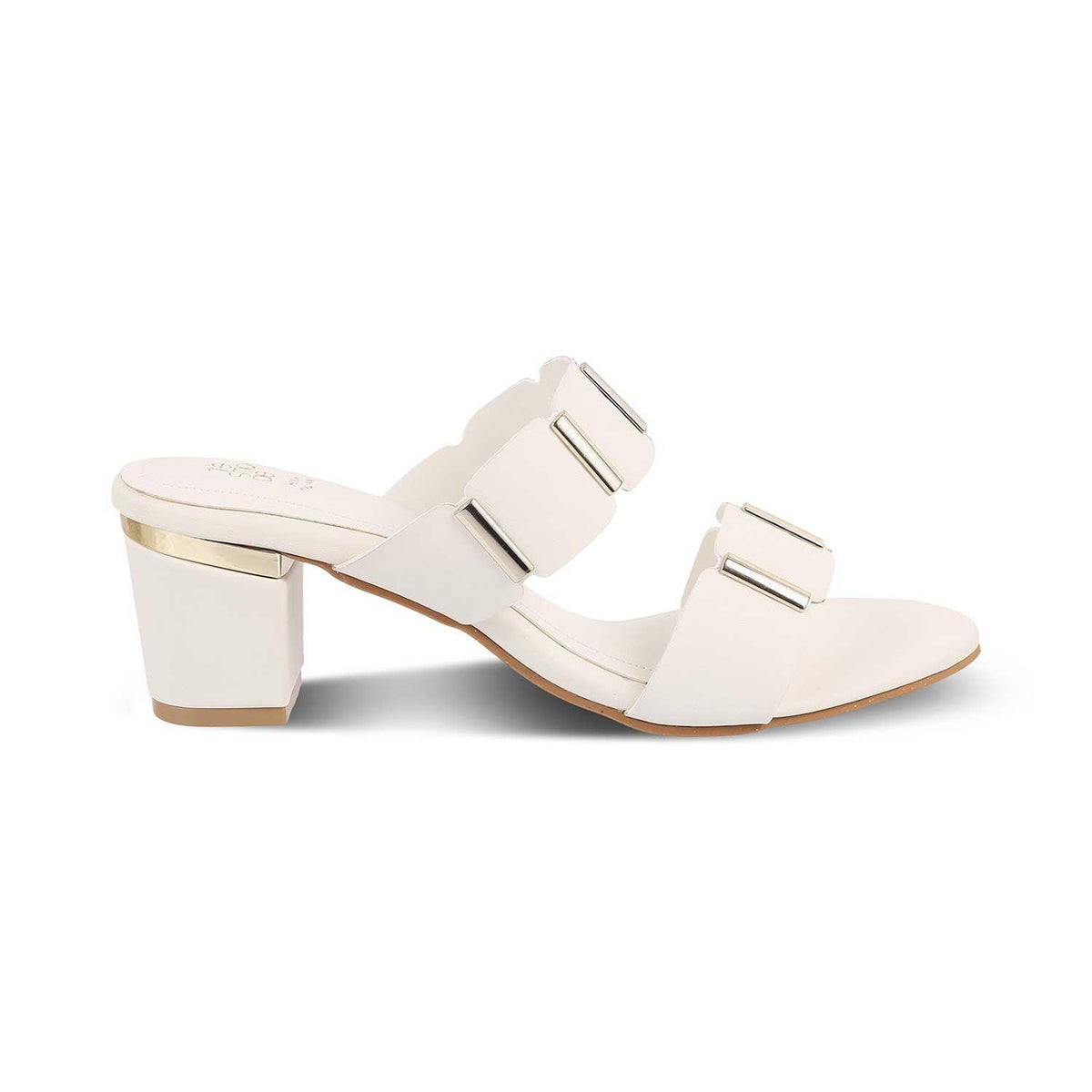 The Valer White Women's Dress Block Heel Sandals Tresmode - Tresmode