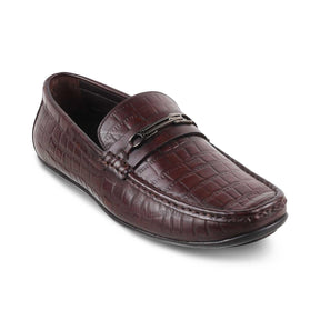 The York Brown Men's Leather Driving Loafers Tresmode - Tresmode