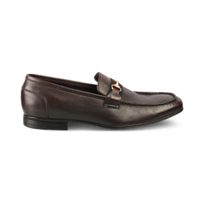Suchi Brown Mens Leather Loafers Online at Tresmode.com