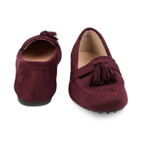 Tresmode-The Mia New Wine Women's Dress Loafers Tresmode-Tresmode