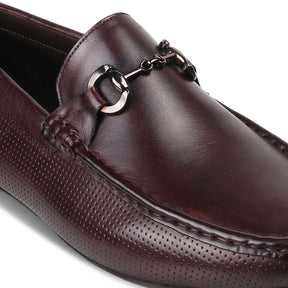 Otterdam Brown Men's Leather Driving Loafers Online at Tresmode.com