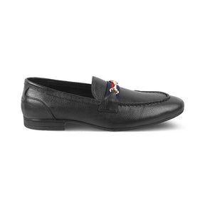 Sen Black Men's Leather Loafers Online at Tresmode.com