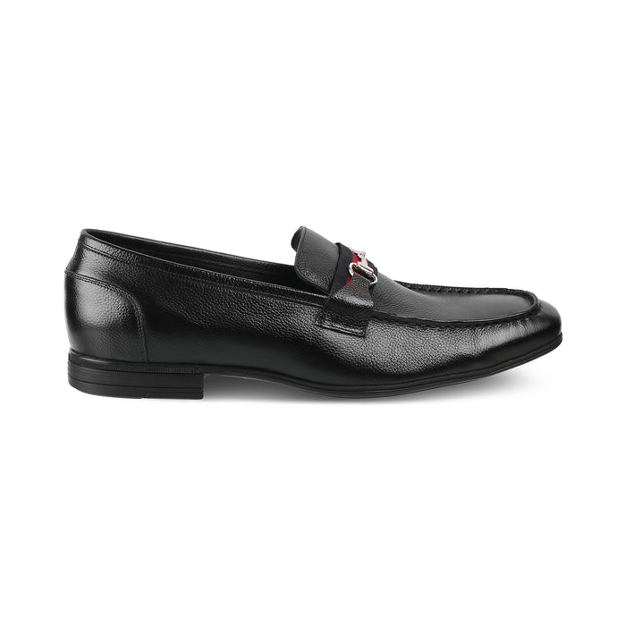 Buy Suchi Black Mens Leather Loafers Online at Tresmode