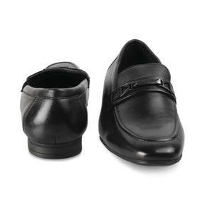 The Helsingborg Black Mens Leather Loafer Online at Tresmode.com