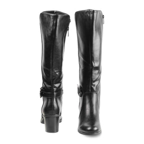 Tresmode-The Kopav Black Women's Knee-length Boots Tresmode-Tresmode