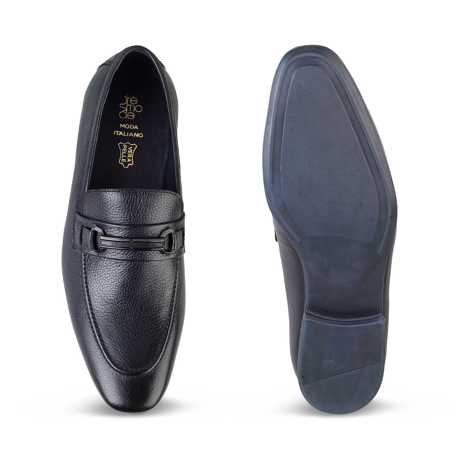 Rover Blue Men's Leather Loafers Online at Tresmode.com