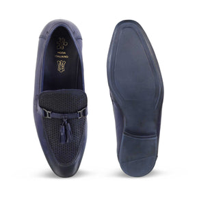 The Tuscan Blue Men's Tassel Loafers Online at Tresmode.com