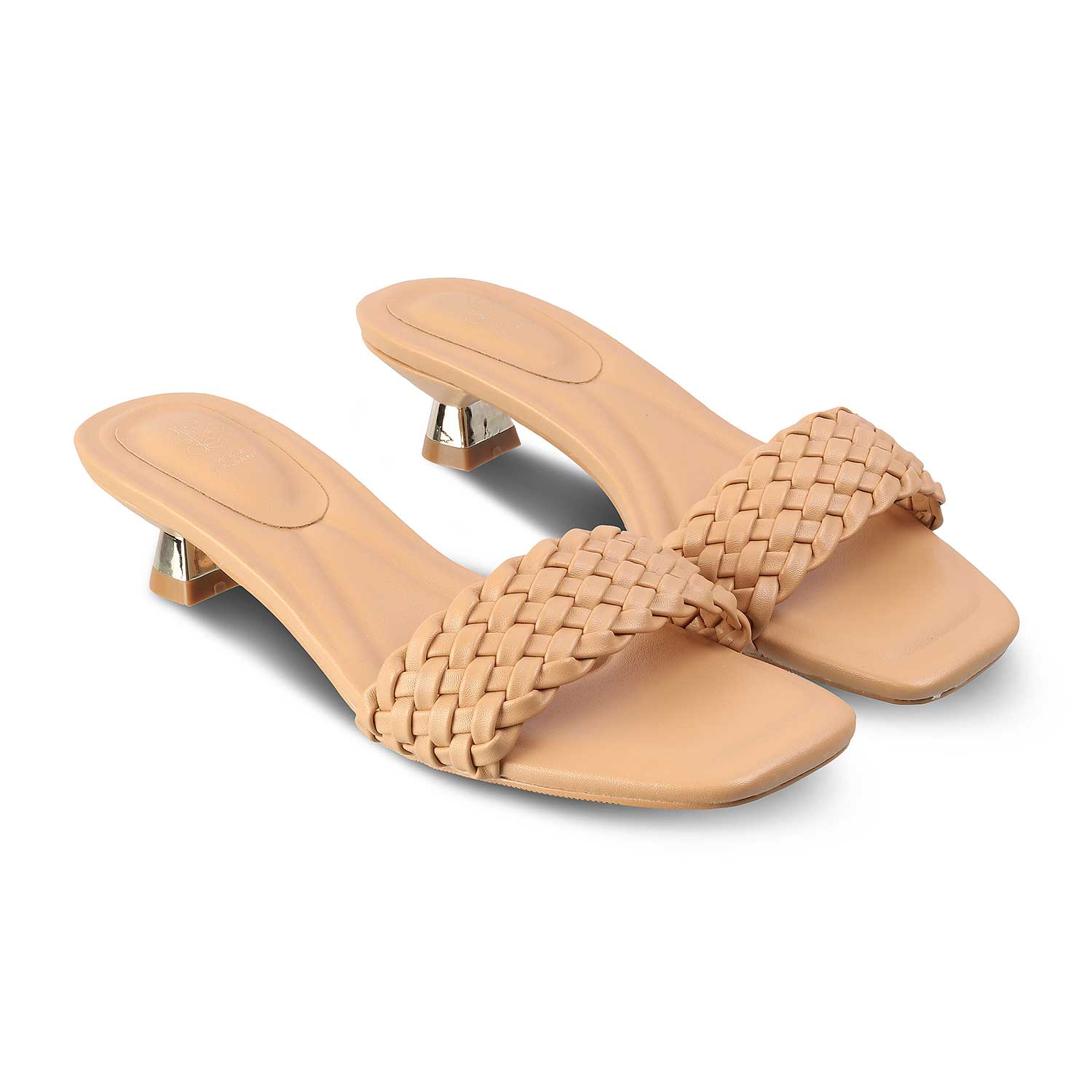Tresmode-The Omote Beige Womens Slip-on Sandals