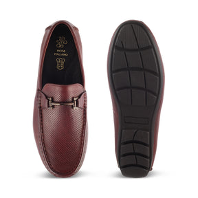 Tresmode-The Osteel Brown Men's Leather Driving Loafers Tresmode-Tresmode