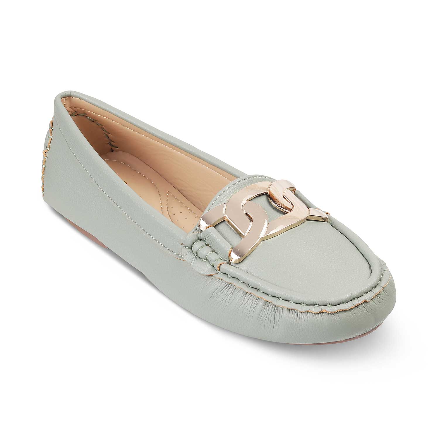 Yon New Green Women's Dress Loafers Online at Tresmode