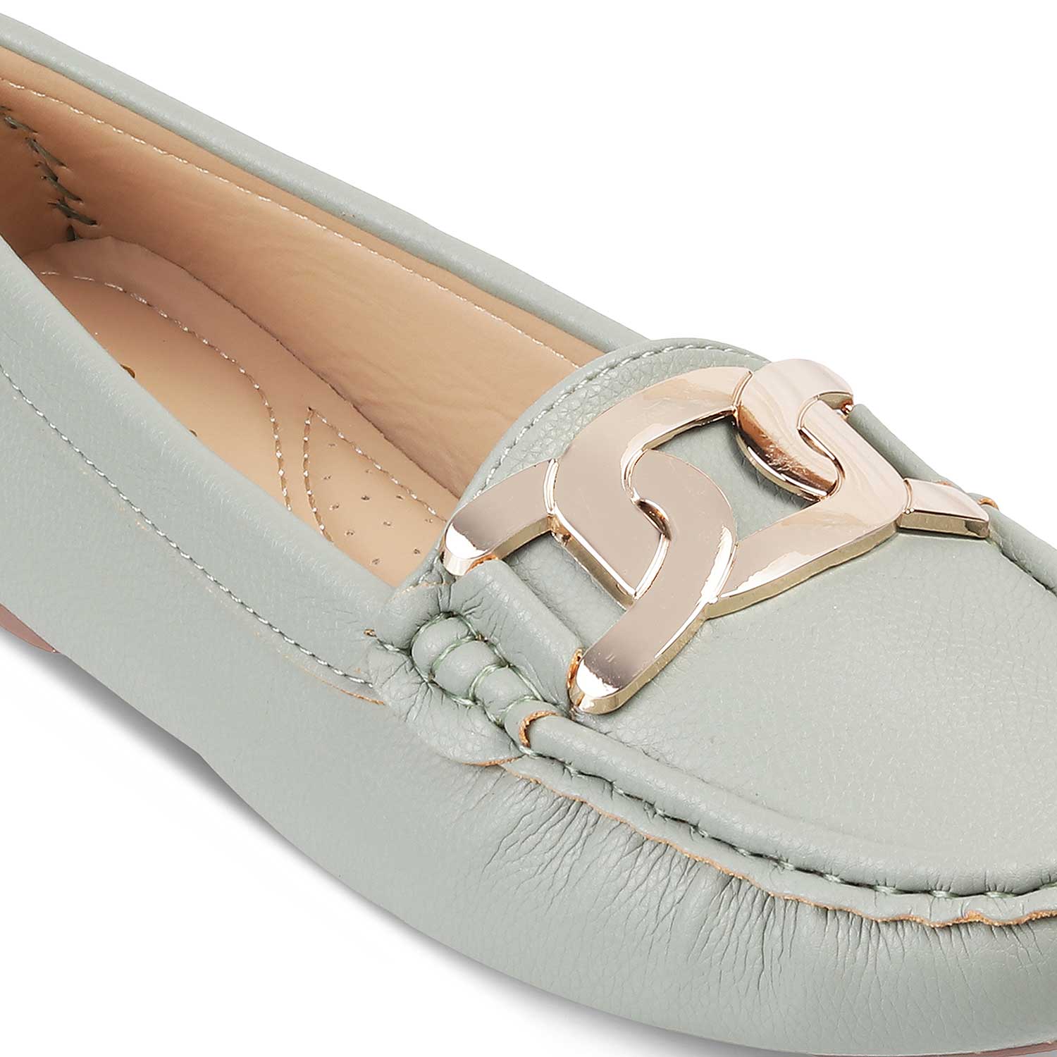 Yon New Green Women's Dress Loafers Online at Tresmode