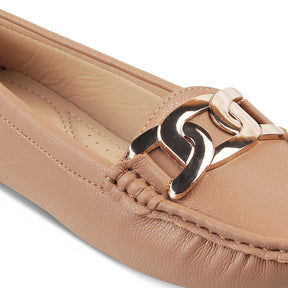 Yon New Tan Women's Dress Loafers Online at Tresmode